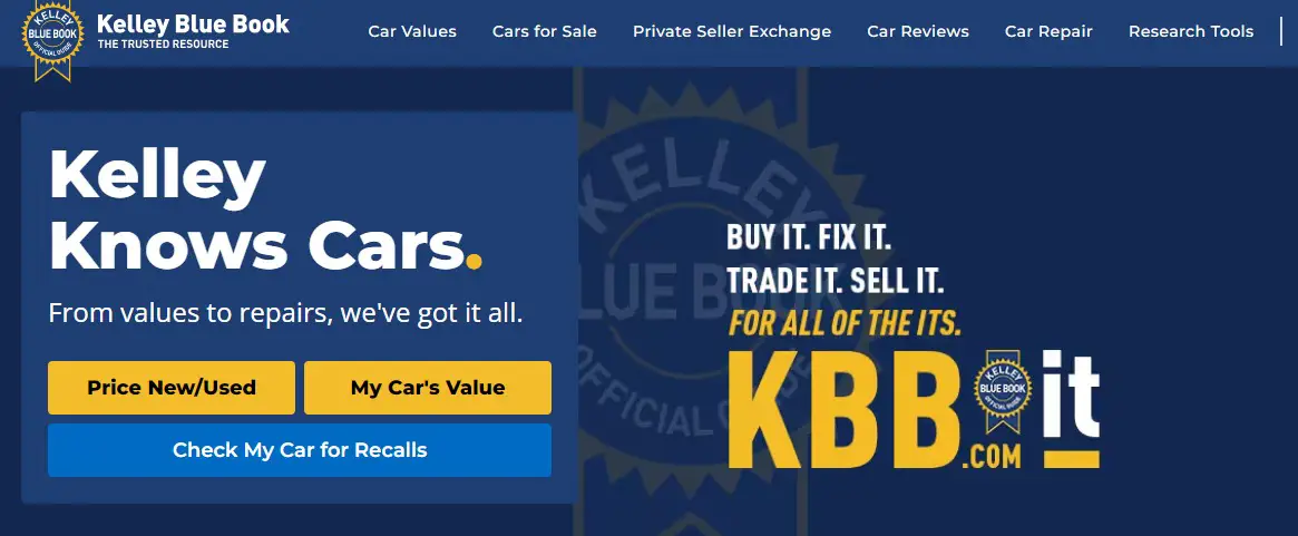 Kelley Blue Book: Best for Vehicle Valuations