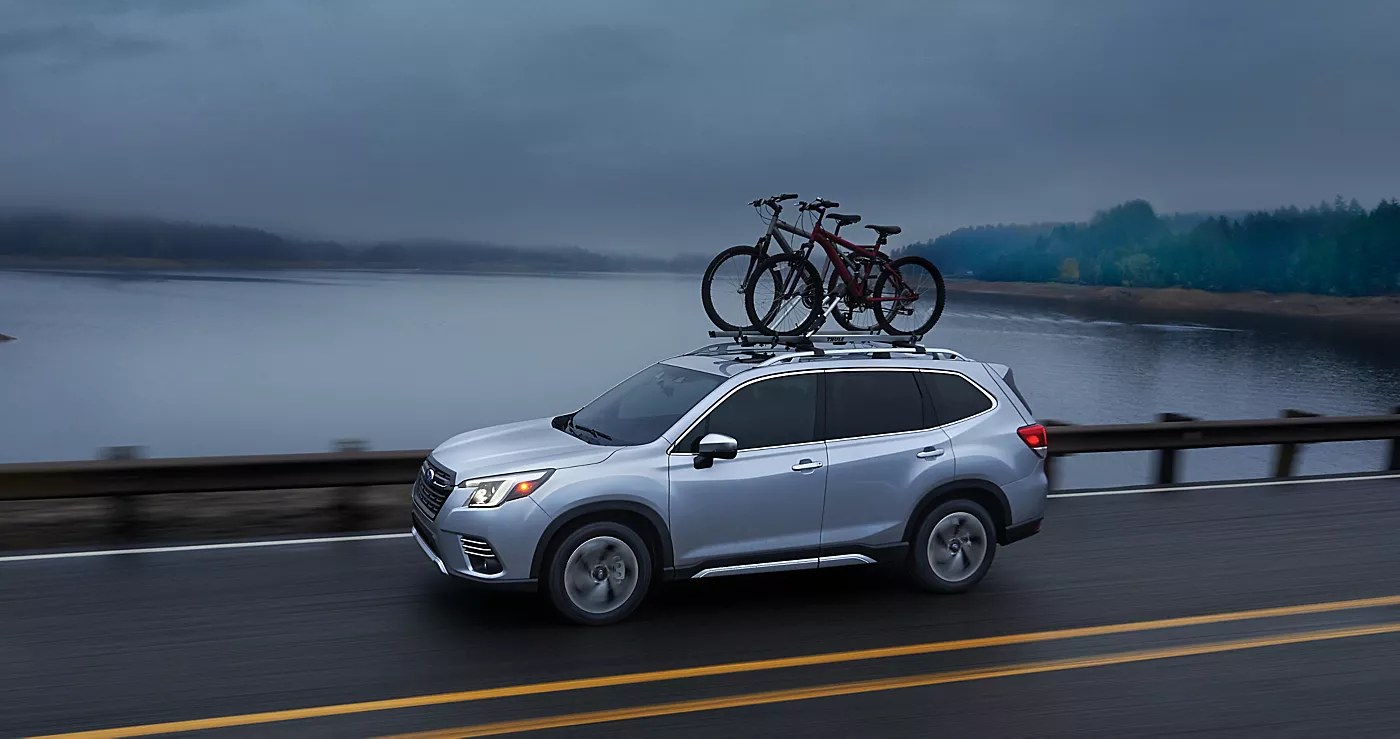 Subaru Forester with Two Cycles
